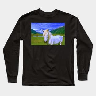 Horse in Wonderland / Swiss Artwork Photography Long Sleeve T-Shirt